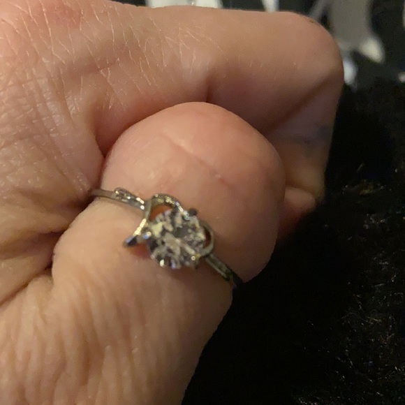 Delicate Petite Gemstone Heart Shaped Ring - Picture 2 of 4